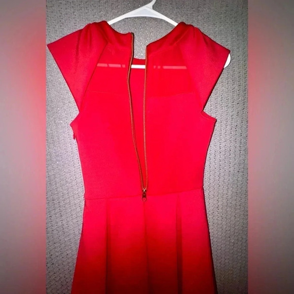 Ted Baker London Kipp Dress in Brick Red uk size 1 us 4 - Picture 12 of 14